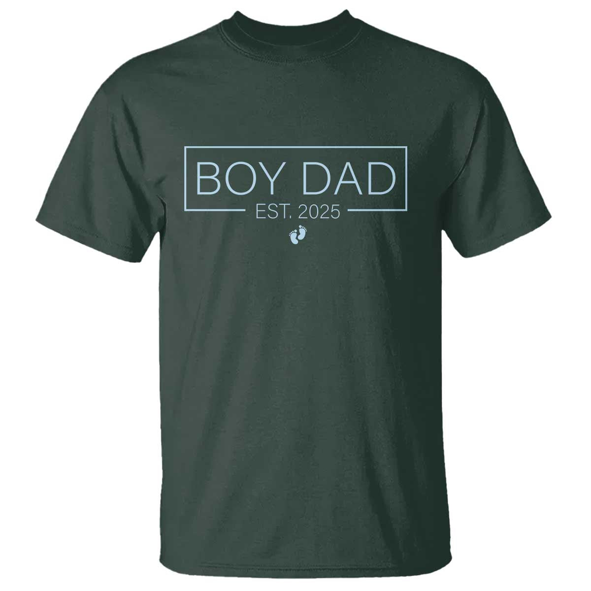 Boy Dad Est 2025 T Shirt Newborn Daddy Father Baby Boy Son Expect Baby