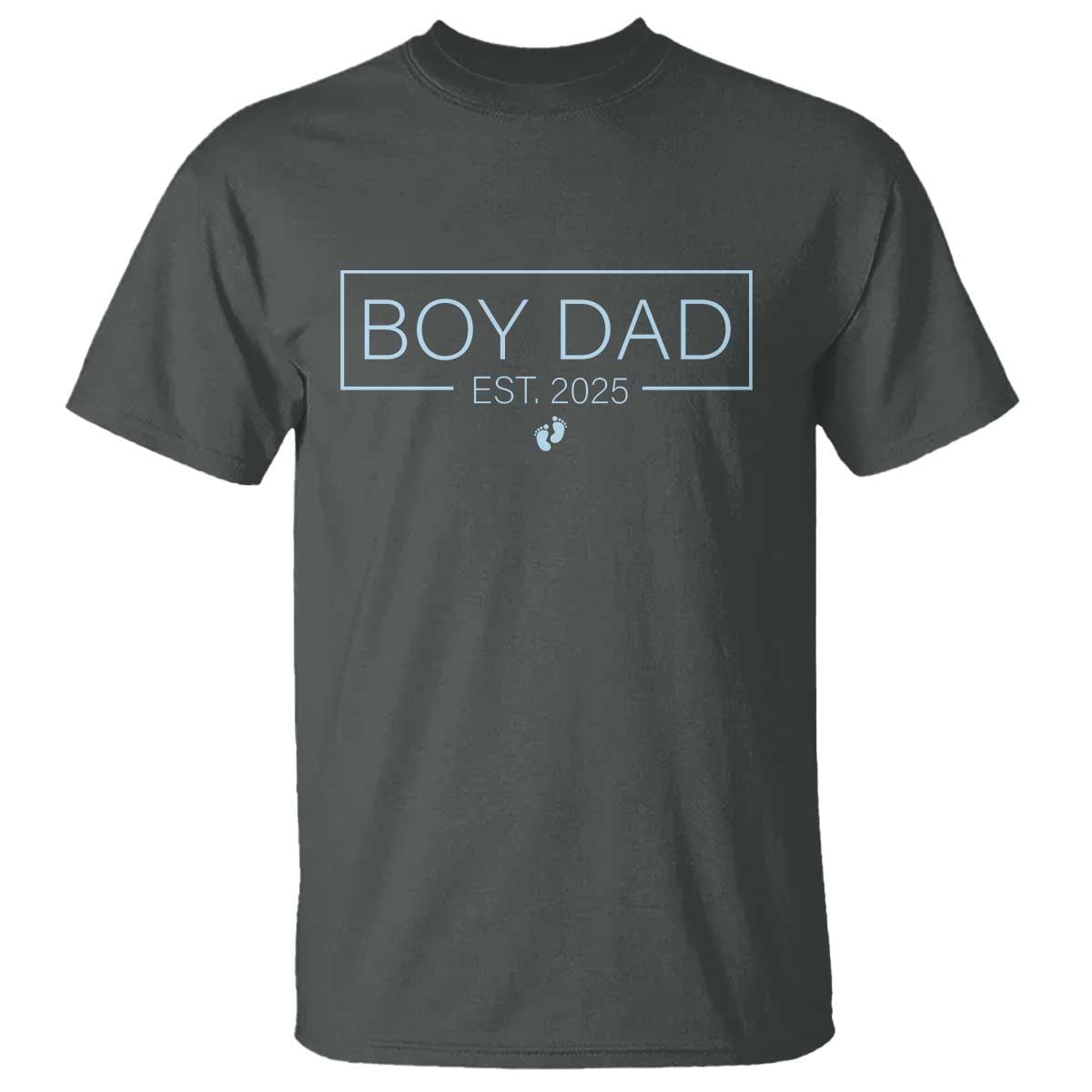Boy Dad Est 2025 T Shirt Newborn Daddy Father Baby Boy Son Expect Baby