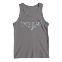 Boy Dad Est 2025 Tank Top Daddy Of Newborn Baby Boy First Fathers Day