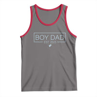 Boy Dad Est 2025 Tank Top Daddy Of Newborn Baby Boy First Fathers Day