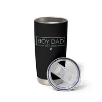 Boy Dad Est 2025 Tumbler Cup Newborn Daddy Father Baby Boy Son Expect Baby
