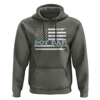 Boy Dad Est 2025 Hoodie Newborn Daddy Father Baby Boy Son USA Flag