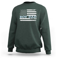 Boy Dad Est 2025 Sweatshirt Newborn Daddy Father Baby Boy Son USA Flag