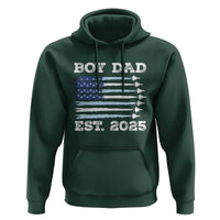 Boy Dad Est 2025 Hoodie Newborn Daddy Father Baby Boy Son USA Flag Fighter Jets