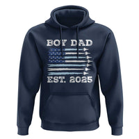Boy Dad Est 2025 Hoodie Newborn Daddy Father Baby Boy Son USA Flag Fighter Jets