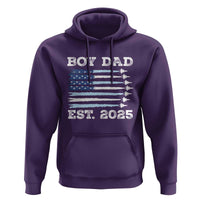 Boy Dad Est 2025 Hoodie Newborn Daddy Father Baby Boy Son USA Flag Fighter Jets