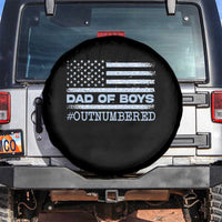 Dad Of Boys Outnumbered Spare Tire Cover Daddy Of Newborn Baby Boy First Fathers Day Camo American Flag