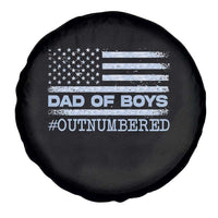 Dad Of Boys Outnumbered Spare Tire Cover Daddy Of Newborn Baby Boy First Fathers Day Camo American Flag