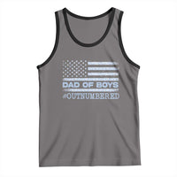 Dad Of Boys Outnumbered Tank Top Daddy Of Newborn Baby Boy First Fathers Day Camo American Flag