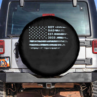 Boy Dad Est 2025 Spare Tire Cover American Flag First Fathers Day