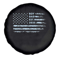 Boy Dad Est 2025 Spare Tire Cover American Flag First Fathers Day