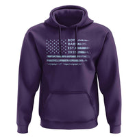 Boy Dad Est 2025 Hoodie American Flag First Fathers Day