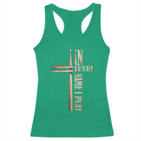 Christian Drummer Racerback Tank Top In Jesus Name I Play Drumstick Cross Drums Percussionist