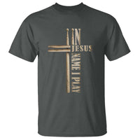 Christian Drummer T Shirt In Jesus Name I Play Drumstick Cross Drums Percussionist