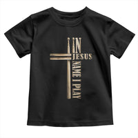 Christian Drummer Toddler T Shirt In Jesus Name I Play Drumstick Cross Drums Percussionist