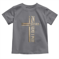 Christian Drummer Toddler T Shirt In Jesus Name I Play Drumstick Cross Drums Percussionist