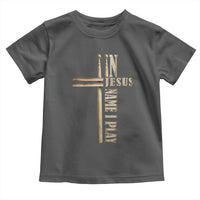 Christian Drummer Toddler T Shirt In Jesus Name I Play Drumstick Cross Drums Percussionist
