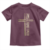 Christian Drummer Toddler T Shirt In Jesus Name I Play Drumstick Cross Drums Percussionist