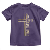 Christian Drummer Toddler T Shirt In Jesus Name I Play Drumstick Cross Drums Percussionist