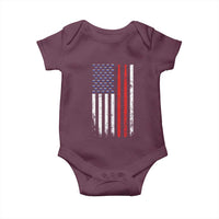 Patriotic Drummer Baby Onesie Percussionist Gift Drumming Drumsticks American Flag