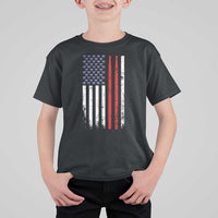 Patriotic Drummer T Shirt For Kid Percussionist Gift Drumming Drumsticks American Flag