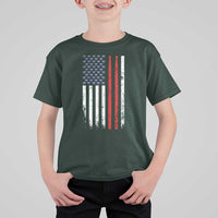 Patriotic Drummer T Shirt For Kid Percussionist Gift Drumming Drumsticks American Flag