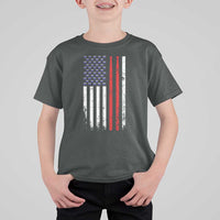 Patriotic Drummer T Shirt For Kid Percussionist Gift Drumming Drumsticks American Flag