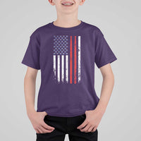 Patriotic Drummer T Shirt For Kid Percussionist Gift Drumming Drumsticks American Flag