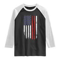Patriotic Drummer Raglan Shirt Percussionist Gift Drumming Drumsticks American Flag