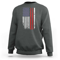 Patriotic Drummer Sweatshirt Percussionist Gift Drumming Drumsticks American Flag