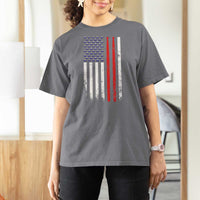 Patriotic Drummer T Shirt For Women Percussionist Gift Drumming Drumsticks American Flag