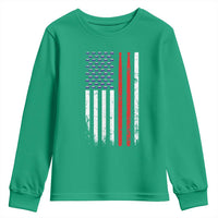 Patriotic Drummer Youth Sweatshirt Percussionist Gift Drumming Drumsticks American Flag