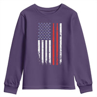 Patriotic Drummer Youth Sweatshirt Percussionist Gift Drumming Drumsticks American Flag