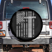 Christian Drummer Spare Tire Cover American Flag Drumsticks Religious Faith Cross Patriotic