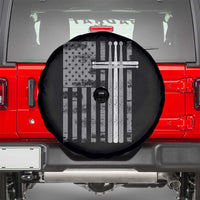 Christian Drummer Spare Tire Cover American Flag Drumsticks Religious Faith Cross Patriotic