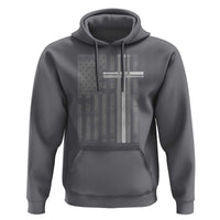 Christian Drummer Hoodie American Flag Drumsticks Religious Faith Cross Patriotic