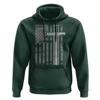 Christian Drummer Hoodie American Flag Drumsticks Religious Faith Cross Patriotic
