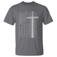 Christian Drummer T Shirt American Flag Drumsticks Religious Faith Cross Patriotic