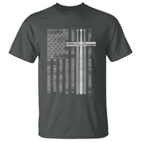 Christian Drummer T Shirt American Flag Drumsticks Religious Faith Cross Patriotic