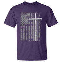 Christian Drummer T Shirt American Flag Drumsticks Religious Faith Cross Patriotic
