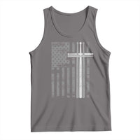 Christian Drummer Tank Top American Flag Drumsticks Religious Faith Cross Patriotic