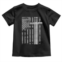 Christian Drummer Toddler T Shirt American Flag Drumsticks Religious Faith Cross Patriotic