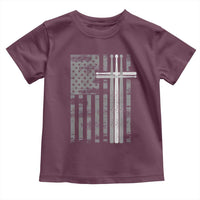 Christian Drummer Toddler T Shirt American Flag Drumsticks Religious Faith Cross Patriotic