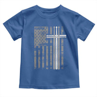 Christian Drummer Toddler T Shirt American Flag Drumsticks Religious Faith Cross Patriotic