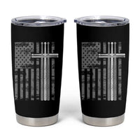 Christian Drummer Tumbler Cup American Flag Drumsticks Religious Faith Cross Patriotic
