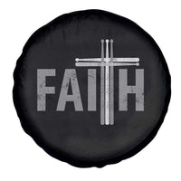 Christian Drummer Spare Tire Cover Faith Drum Stick Cross