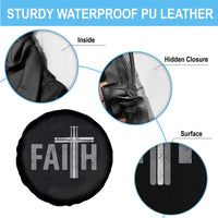Christian Drummer Spare Tire Cover Faith Drum Stick Cross
