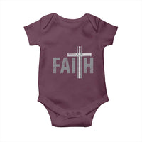 Christian Drummer Baby Onesie Faith Drum Stick Cross