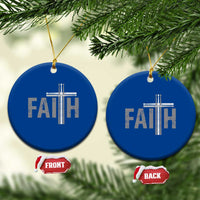 Christian Drummer Ceramic Ornament Faith Drum Stick Cross