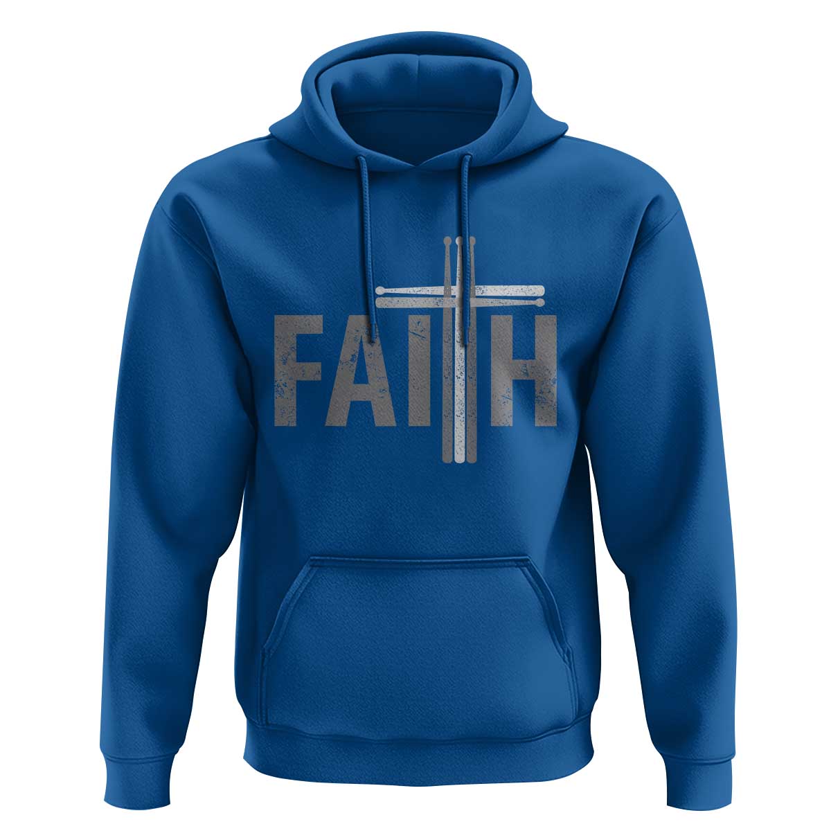 Christian Drummer Hoodie Faith Drum Stick Cross